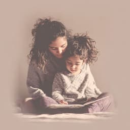 Mother and child reading together